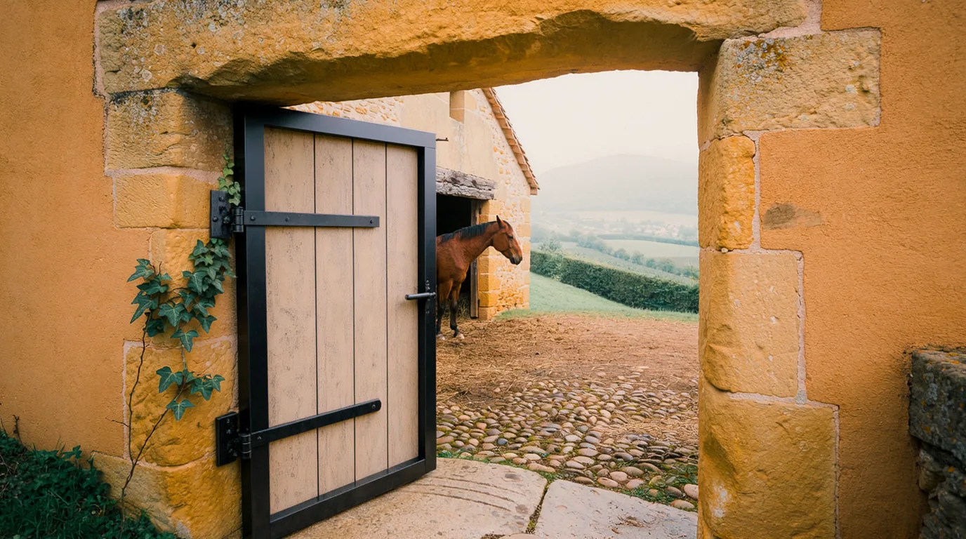 Entrée, Le P'Ti Ranch, centre équestre à La Valla-en-Gier